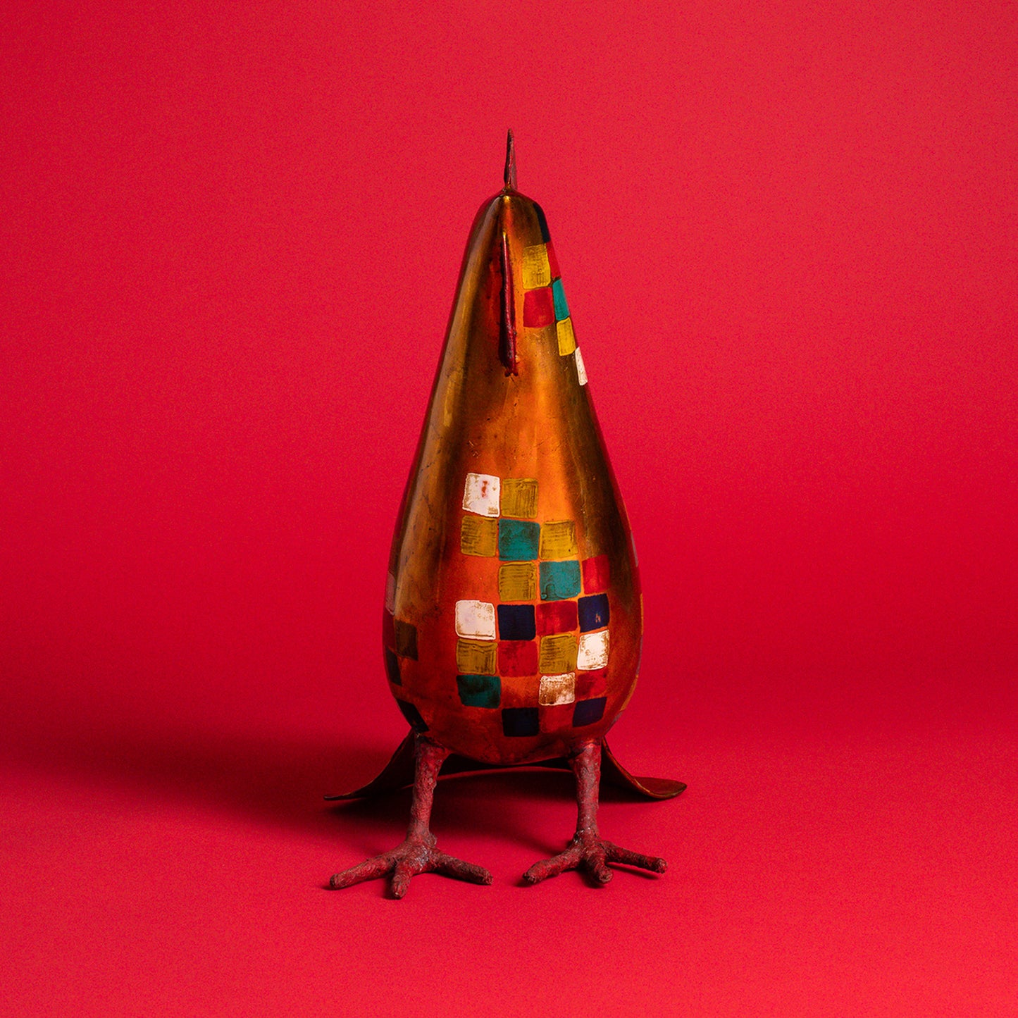 Golden Patchwork Rooster