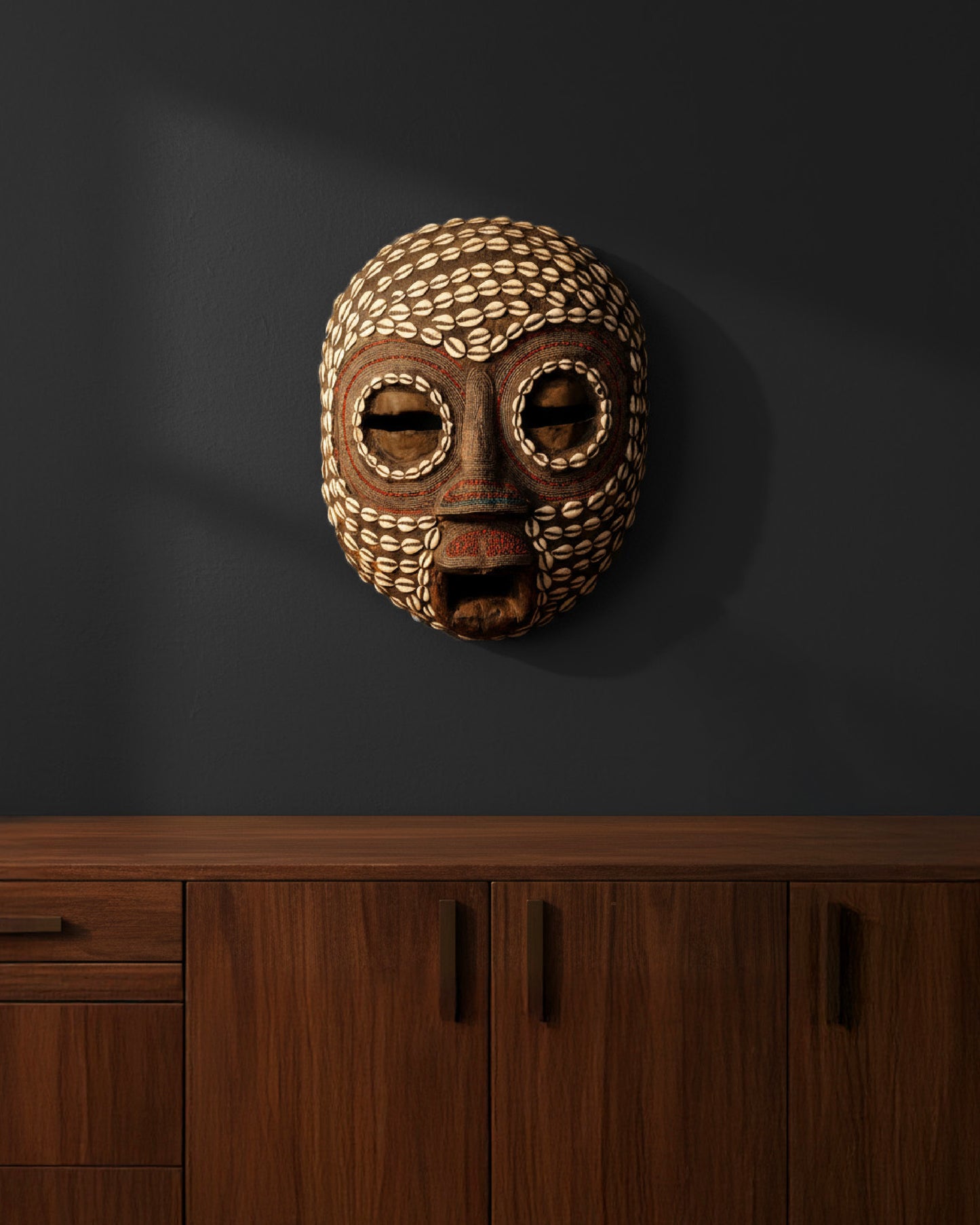 African Wooden Ceremonial Mask