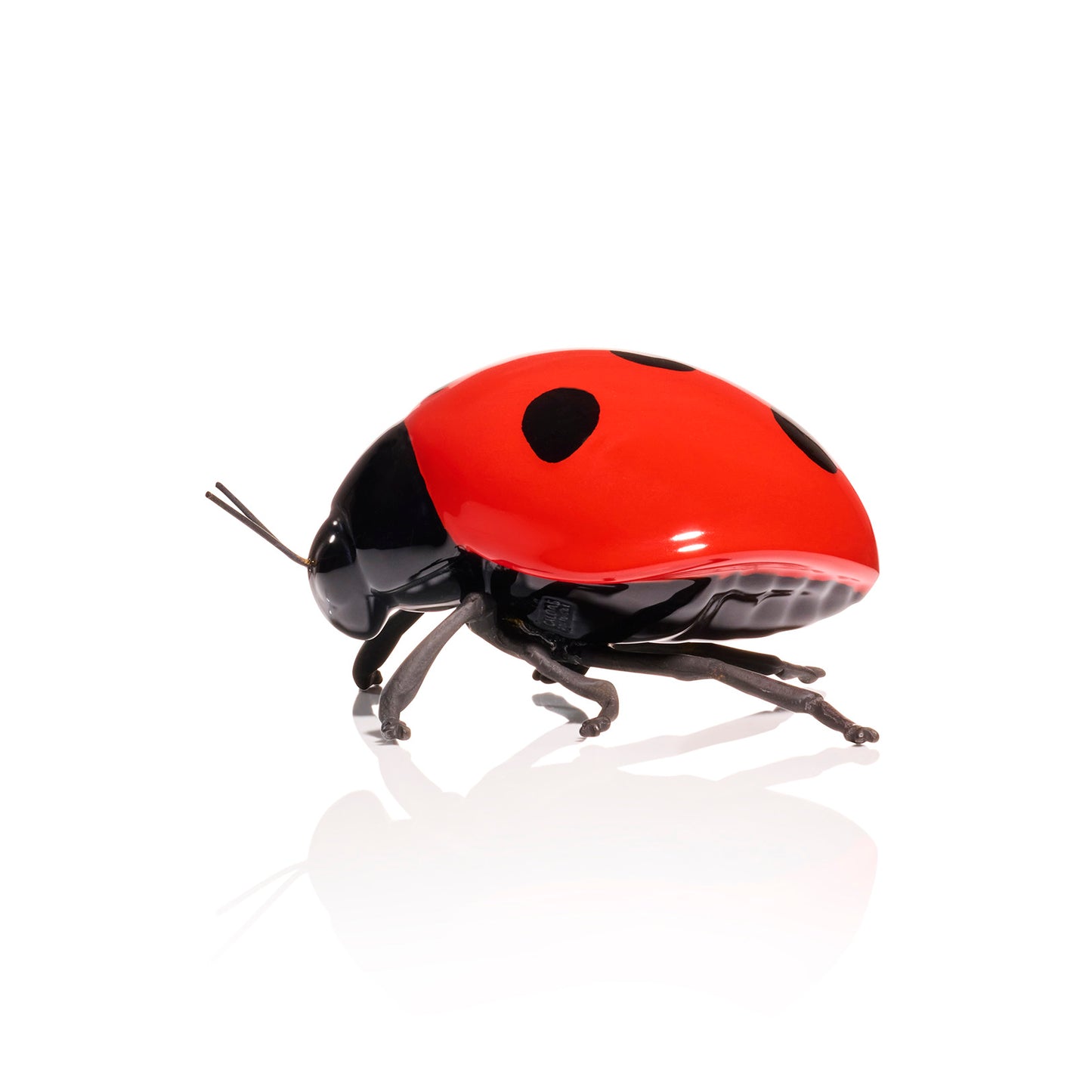 Ladybug with Oxidized Brass Legs