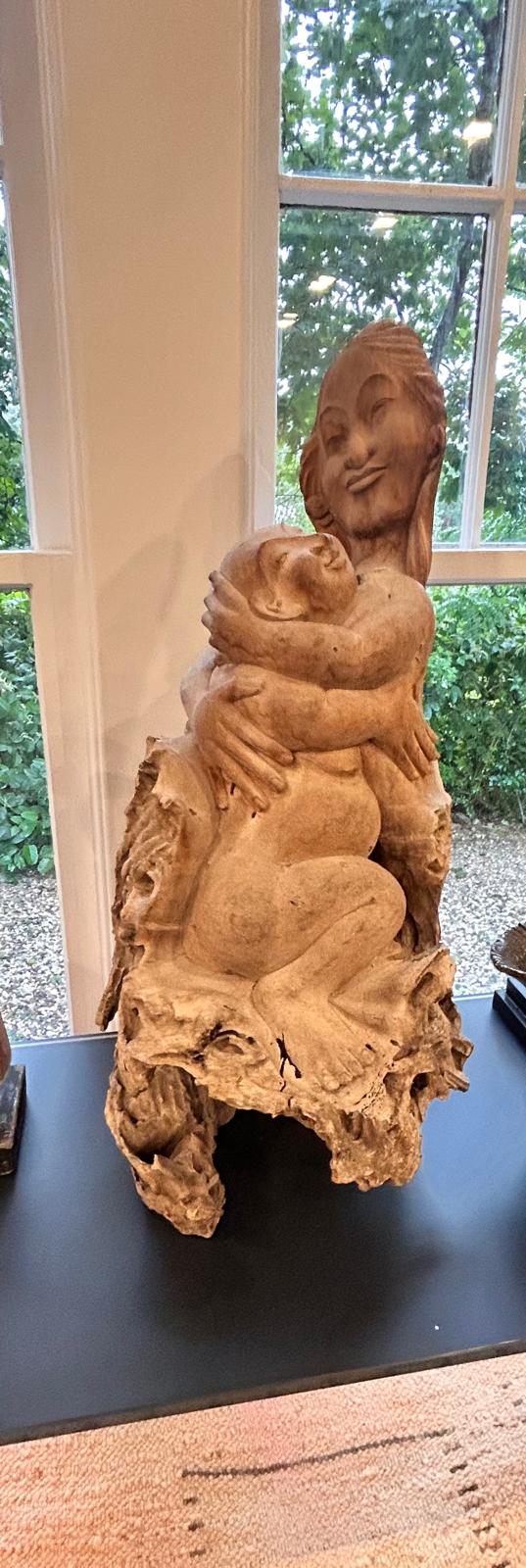 Bali Wooden One-Piece Mother & Child