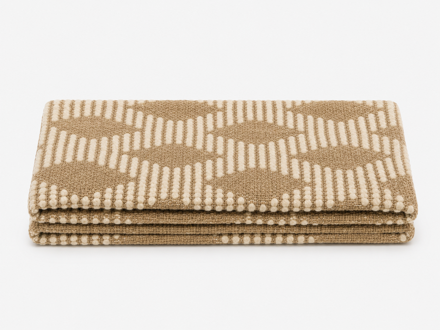 Moroccan Rug - Tan with Beige Diamond