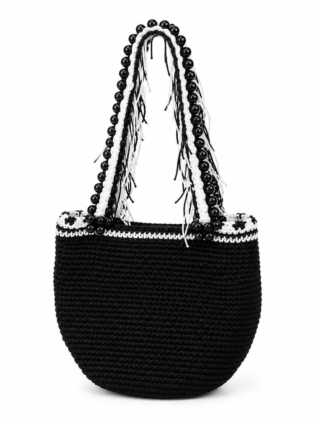 Dune Noir Macramé Tote