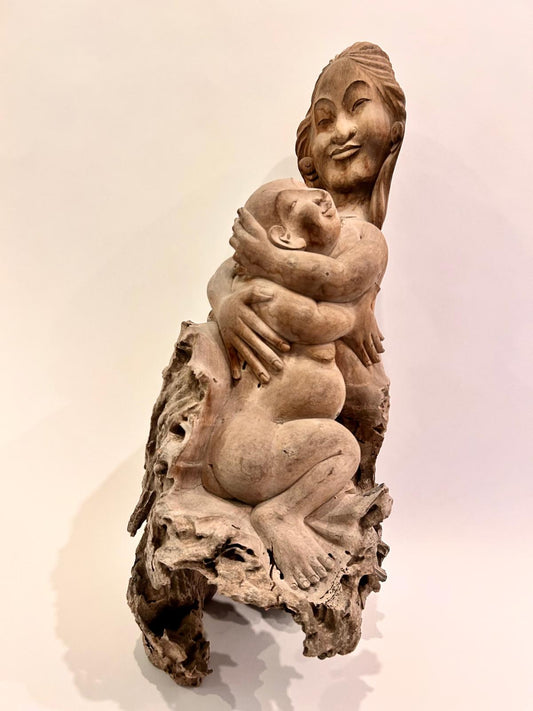 Bali Wooden One-Piece Mother & Child
