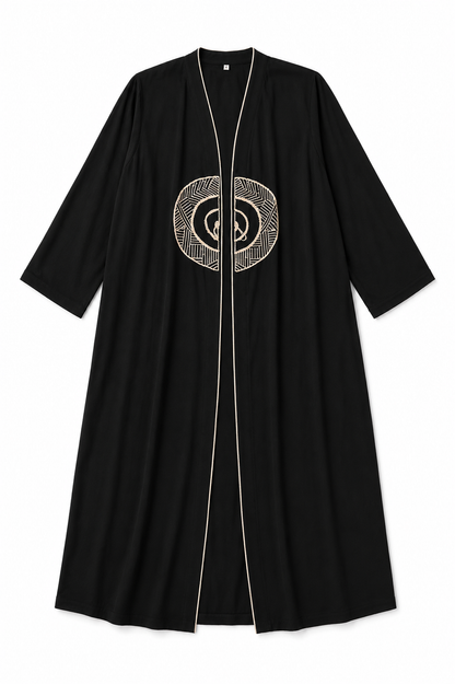 Abaya Long Robe - Black