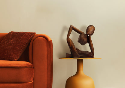 Bali Wooden One-Piece Abstract Figure, Medium