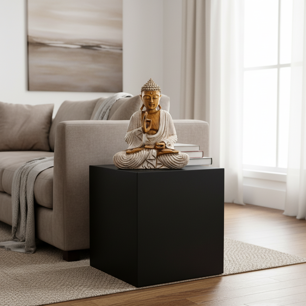 Bali Wooden Sitting Buddha, Small