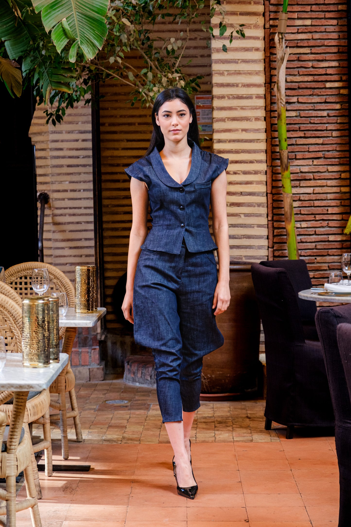 Marrakech Indigo Denim Set