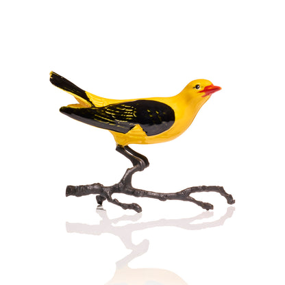 Golden Oriole with Oxidized Brass Branch
