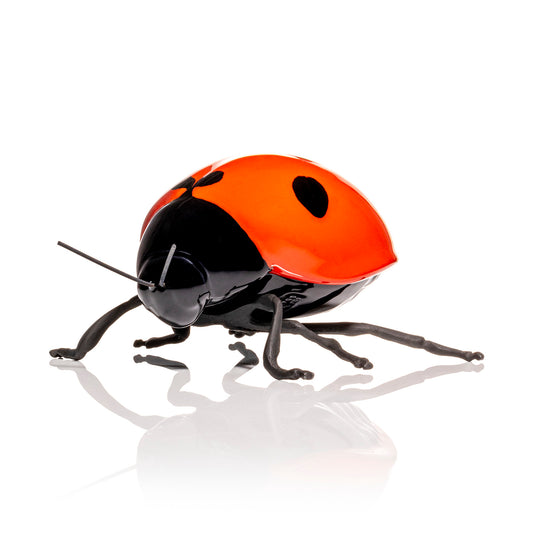 Ladybug with Oxidized Brass Legs