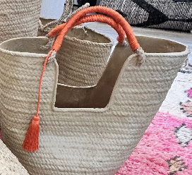 Medina Saffron Tassel Tote - Morocco