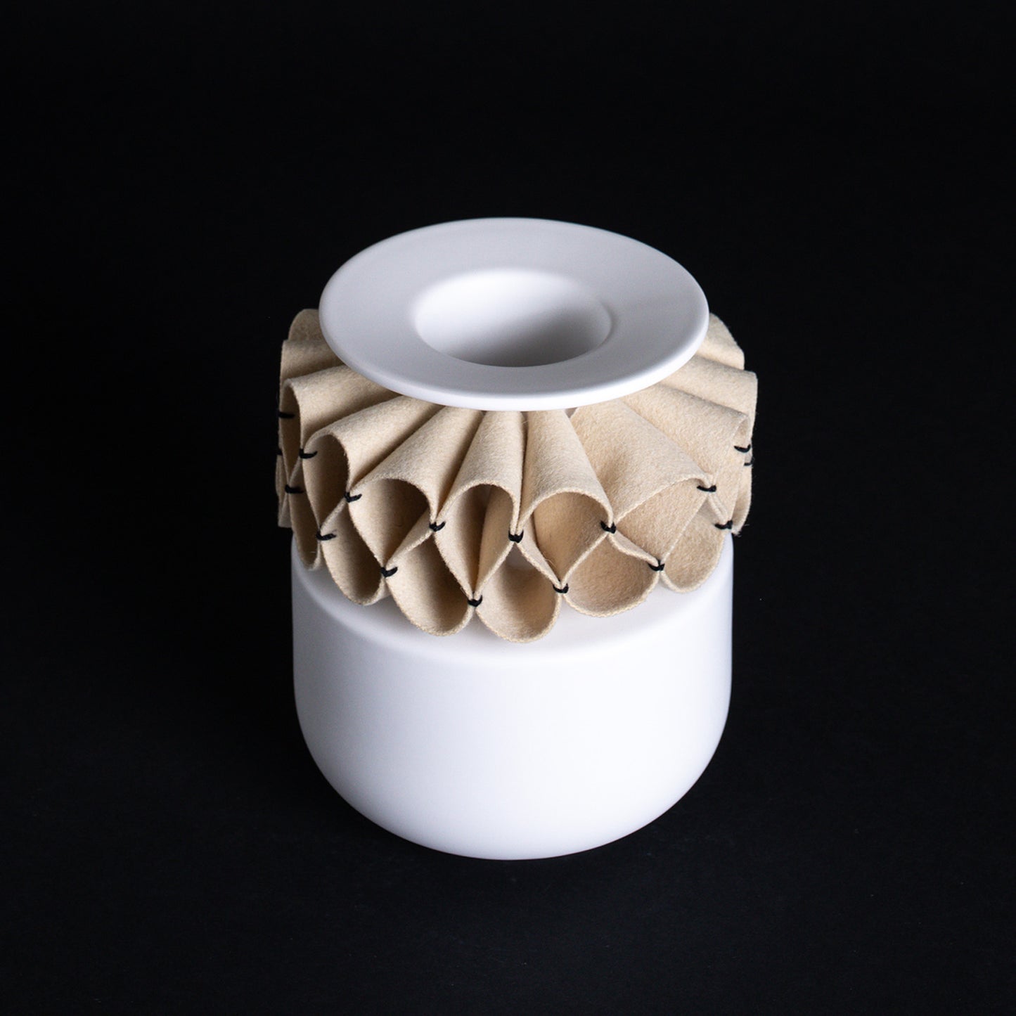 Small Vase, White Matte