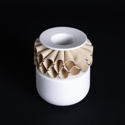 Small Vase, White Matte