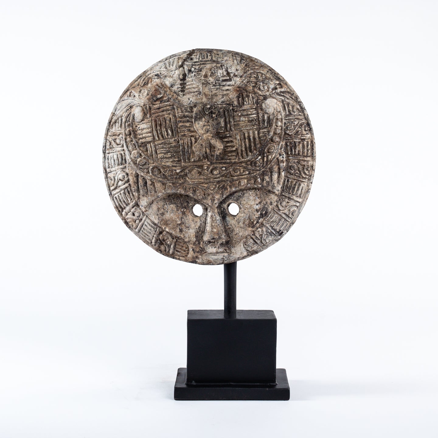 Textured Stone Orb Sculpture | Luxury Handcrafted Decor From Lombok