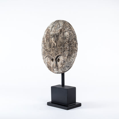 Textured Stone Orb Sculpture | Luxury Handcrafted Decor From Lombok