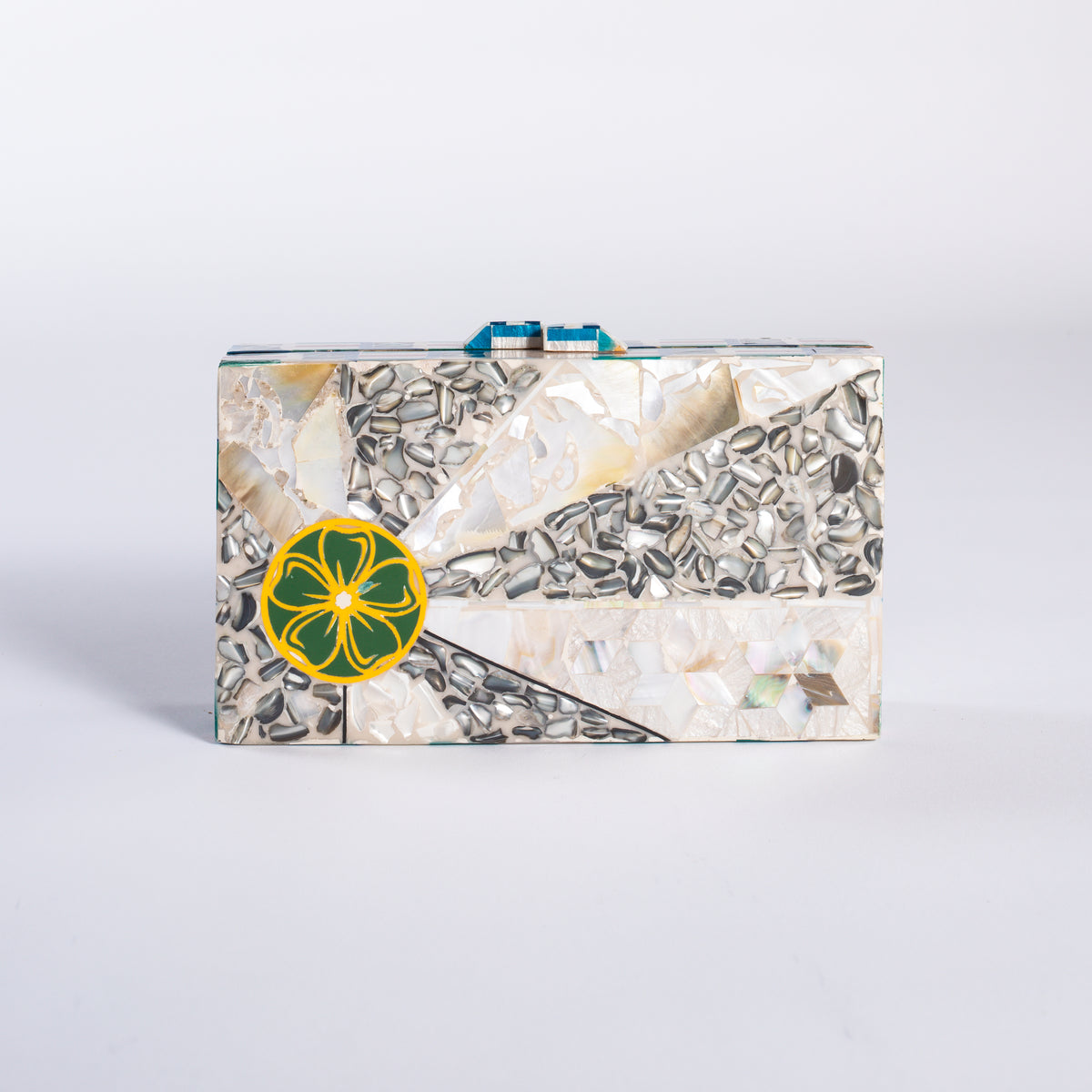 Mother of Pearl Clutch - Citrus Mosaic