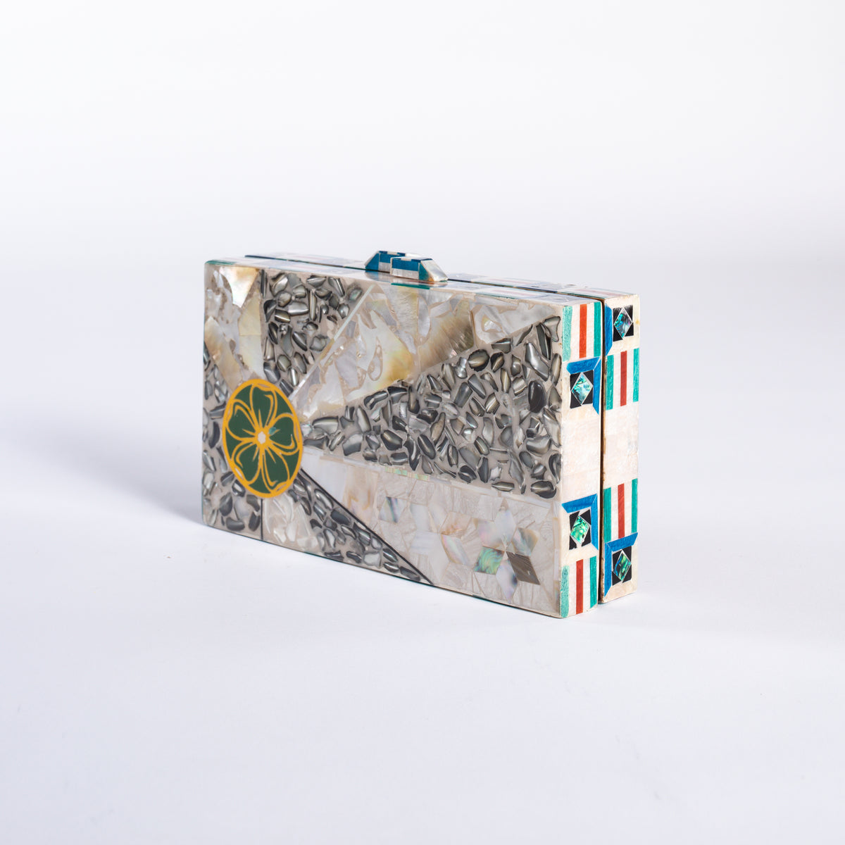 Mother of Pearl Clutch - Citrus Mosaic