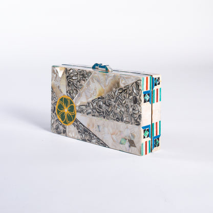 Mother of Pearl Clutch - Citrus Mosaic